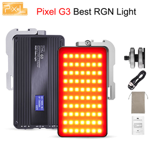 Lampe vidéo Pixel G3 RGB avec support inclinable intégré, mise à niveau à partir de Pixel G1S, adaptée à <span class=keywords><strong>Godox</strong></span>, idéale pour <span class=keywords><strong>YouTube</strong></span> - Product Image 3