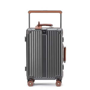 Business <strong>Pc</strong> Suitcase with Tsa Lock Wide Handle Colorful Leather Trim Dry and Wet Compartment Hook and Skate <strong>Wheels</strong> - Product Image 1
