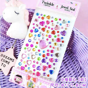 ZHONGLI Autocollant de tatouage temporaire en résine, bijoux de visage colorés pour enfants, accessoires de tatouage <span class=keywords><strong>Bishop</strong></span> pour festivals de musique - Product Image 4