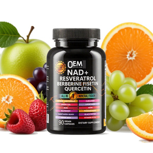 OEM ODM NAD + Bột viên nang Resveratrol berberine fisetin quercetin tất cả trong một khoáng chất Fusion Curcumin Hạt tiêu đen hạt nho - Product Image 3
