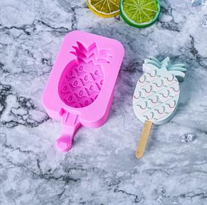 Moule à colle DIY 15 Moule en silicone pour crème glacée Bonhomme <span class=keywords><strong>de</strong></span> neige Design pour DIY facile Crème glacée glacée à froid Cadeau 10pcs Bâton en bois - Product Image 4