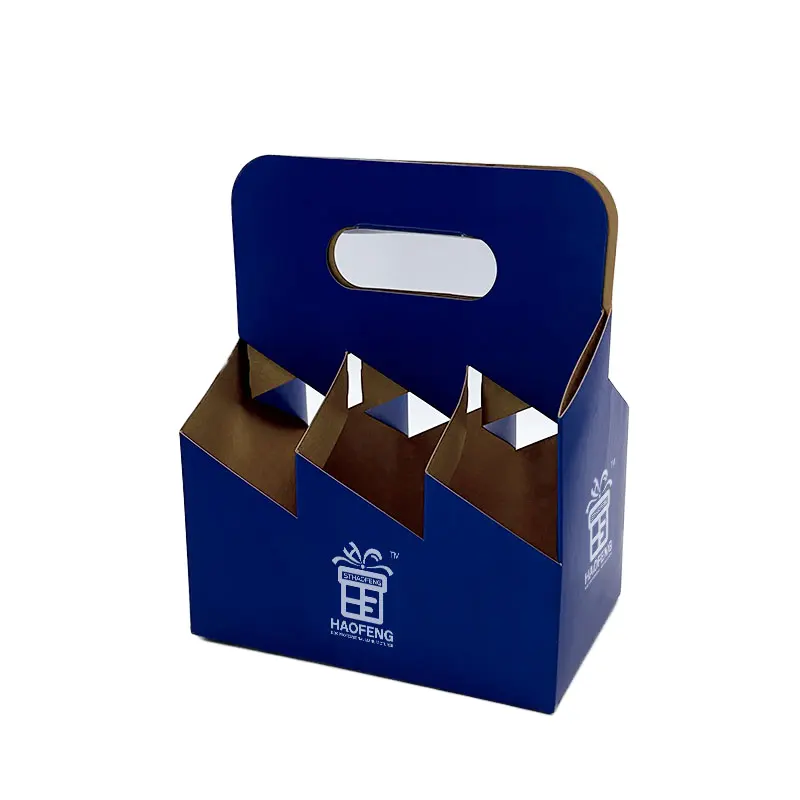 Boîte d'emballage d'expédition de vin ondulé pour boîtes d'emballage de bière de vin de papier de vin boîte de bière