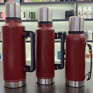 Termo de Vacío de Acero Inoxidable de 1.0L, 1.4L y 1.9L, Botella de Agua para Viajes, Deportes, Campamento, Senderismo - Product Image 2