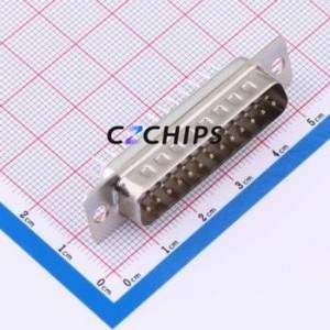 X0225WT7W1 D-Sub/VGA Connector Through hole Component (THT) Connector Standard D-Sub Male 25P Through Hole - Product Image 1