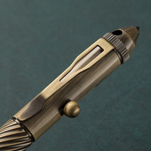 Тактическая ручка-револьвер из цельной латуни с узором «веревка», прочная, для выживания, EDC, портативная - Product Image 4