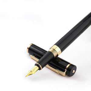 カスタム高級万年筆セット、ステンレス鋼314ゴールドペン先と高級ペンケース付き、プロの筆記に最適 - Product Image 1