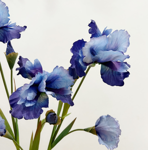 Venta al por mayor de un solo tallo de seda púrpura de flores artificiales <span class=keywords><strong>Iris</strong></span> para la decoración del hogar - Product Image 3