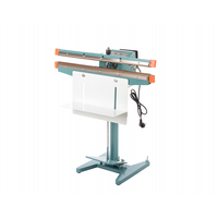 Saco plástico automático portátil para selar pedal, máquina de selagem de fios lados duplos, saco de plástico para compostos de cogumelos