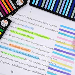 <b>Transparent</b> Self-Adhesive Index <b>Sticker</b> Tabs Fluorescent Notes for Office Home or School Use - Product Image 4