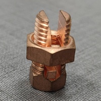 Conector de Cable Eléctrico de Alta Calidad YOJIU B/C, Tipo Split Bolted, Cabeza Hexagonal, Acabado en Zinc, Latón, Personalizado OEM, Modelo B/C-16-240 DIN