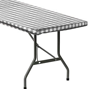 100% PVC không thấm nước dầu bằng chứng hộ gia đình ngoài trời thân thiện với môi PEVA + không dệt được trang bị đàn hồi bảng Bìa Dã Ngoại bảng vải - Product Image 5