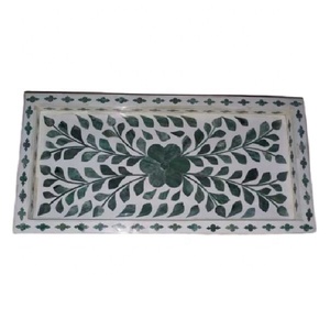 ถาดเสิร์ฟเรซิ่นฝังกระดูกสัตว์ หรือถาดใส่ช็อกโกแลตสุดหรู ทำด้วยมือ สำหรับใส่ขนม อินทผลัม และช็อกโกแลต ขายดี - Product Image 1