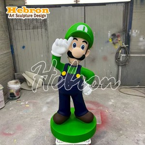 Figura de Anime Personalizada, Estatua de Resina y Fibra de Vidrio, Escultura de <span class=keywords><strong>Mario</strong></span> <span class=keywords><strong>Bros</strong></span>, Personaje de Videojuego Hecho a Mano y Pintado a Mano, Navidad - Product Image 5
