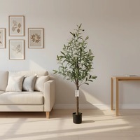 Arbres d'olivier artificiels détachables de 3 à 8 pieds, bonsaï en pot, ornement de jardin, décoration intérieure, plantes artificielles, verdure artificielle