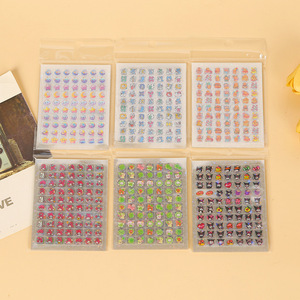 Mini livre d'autocollants mignon avec motifs de dessins animés, album de cartes décoratives imperméables pour nail art, pour enfants et filles - Product Image 3