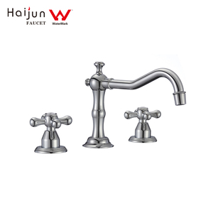 Watermark Wels <span class=keywords><strong>Couleur</strong></span> Or 3 Trou Bassin Robinets D'évier de salle de Bains - Product Image 5