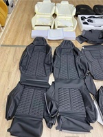 Kit d'éponges de siège Aero pour Audi A6 à RS6, revêtement en cuir confortable pour sièges avant et arrière avec design en fibre de carbone