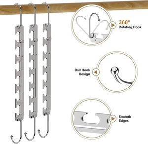 Wholesale Windproof Home Space Saver 6 <b>Hooks</b> Clothing Organizer Wonder Hanger - Product Image 4