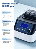 Agitador Térmico de Laboratorio Inteligente HM100-Pro, Incubadora de Agitación a Temperatura Constante Totalmente Programable con Interfaz LCD