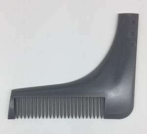 Nuevo y popular: 1 pieza de plantilla de alta calidad para dar forma y peinar la barba, con peine para barba, herramienta todo en uno, peine de ABS para plantilla de recorte de barba y cabello - Product Image 6