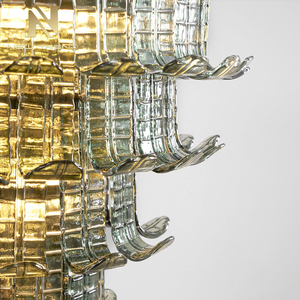 Lámpara Colgante Redonda Moderna de Cristal, Araña de Lujo para Comedor y Sala de Estar, Cristal de Murano, Luz Blanca Cálida, Decoración del Hogar - Product Image 6