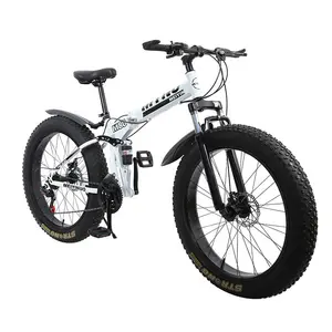 Opvouwbare 26 Inch 4 Inch Brede Band Strand Sneeuw Berg Fiets Fat Tire Bike Voor Mannen Vrouwen