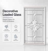 Inserts de porte en verre dépoli à motifs, faciles à installer, dimensions personnalisées pour la décoration de portes d'entrée modernes