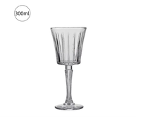 Verre à vin en cristal soufflé à la main vintage gravé, verre à vin rouge à pied, verre à brandy, style rayé fait à la main pour les événements, cadeaux