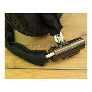 Cadre de sécurité robuste accessoires de vélo serrure à chaîne en acier trempé moto serrure à chaîne alarme de vélo serrure à chaîne - Product Image 3