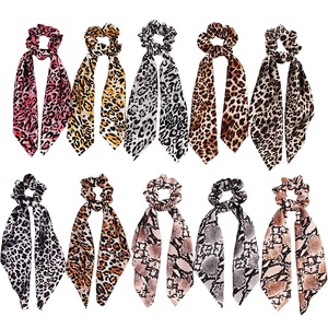 Silky Square Scarfs Custom Twill Square <strong>Silk</strong> Scarves Printing Square Leopard Elastic <strong>Silk</strong> Designer Scarf Head Band With Logo - Product Image 1