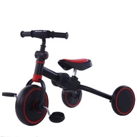 Nouveau vélo d'équilibre pliable multifonction 3 en 1 pour tout-petits, tricycle et porteur pour enfants
