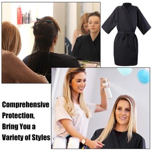 Disposable <strong>White</strong> Cloth Wrap Spa Robe Cape and <strong>Kimono</strong> for Salons and Massages - Product Image 3