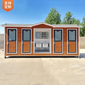 Toilettes portables d'extérieur en panneaux sandwich, design moderne, écologiques, pour les attractions touristiques - Product Image 1