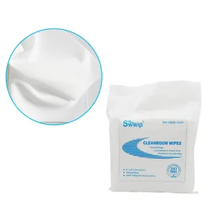 150pcs 115gsm 9" X 9" Lint Free Industrial Cleaning Disposable Clean Room Cloth Wipes High Absorbancy Dry Wipes Polyester