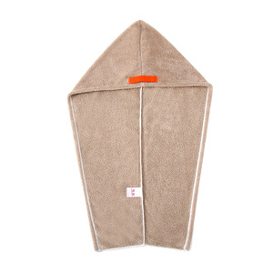 Fan Xin Hair <b>Towel</b> 75x50cm Coral Fleece <b>Quick</b> Dry Absorbent For Home Use - Product Image 4