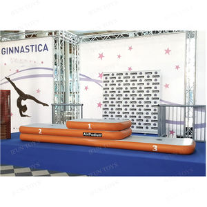Podio <span class=keywords><strong>de</strong></span> <span class=keywords><strong>Gimnasia</strong></span> <span class=keywords><strong>de</strong></span> Tres Niveles, Podio Inflable para Competencias Deportivas, Podio Portátil para Ganadores, Podio para Eventos Deportivos y Premios - Product Image 6