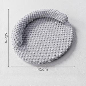 Meerlagig Zelfkoelend Kattenbed Binnenshuis Met Verhoogd Kussen, Niet-Giftig, Koelvezelig Slaaphondenbed Zomer Zachte Huisdierenbedden - Product Image 5