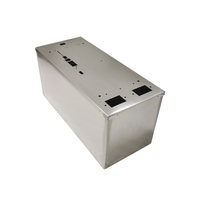Boîtier de batterie en acier inoxydable personnalisé OEM, boîte d'enclosure, revêtement en poudre, aluminium découpé au laser, pliage, soudage, fabrication de tôles