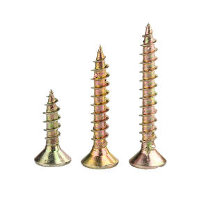 Vite per truciolare Phillips a testa piatta in zinco giallo in acciaio al carbonio - Product Image 6