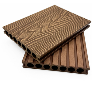 Tarima de WPC Impermeable y Antideslizante con Relieve 3D de Grano de Madera de Teca, Sistema de Clic Cuadrado, Suelo Compuesto de Madera y Plástico para Exteriores, para Europa - Product Image 6