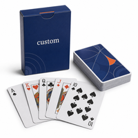 Cartes à jouer en papier écologique personnalisées avec emballage en boîte de papier de marque pour événements et marketing B2B