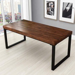 Bàn máy tính gỗ rắn đôi bàn văn phòng đơn giản bàn tùy chỉnh bàn thông bàn làm việc bàn làm việc bàn hình chữ nhật - Product Image 4