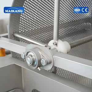 Laveuse de légumes industrielle de qualité alimentaire à vortex avec drainage par vibration, machine de nettoyage pour légumes-feuilles (épinards, laitues, choux) - Product Image 4