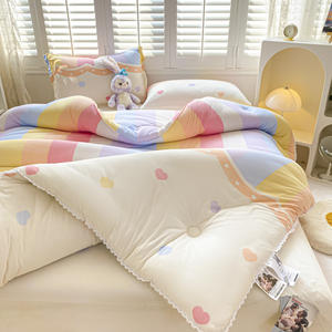 Edredón de invierno estampado de punto de microfibra lavable y transpirable moderno para el hogar - Product Image 4