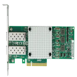 PCle x8 Dual Port 10G Fiber Server Network Adapter Pci Lan Card Based on BCM57810S Controller