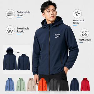 Custom Soft Shell Jacket Polyester Fabric With <b>Heat</b> Transfer Print Logo For Corporate Branding Team Workwear Jacket <b>Coat</b> - Product Image 1