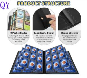 Y Y 360 PP couverture PVC manchon dossier Album 9 poches Kpop Photocard liant Instax Mini Photo jeu carte à collectionner liant - Product Image 1