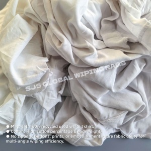 Trapos de Algodón 100% Blancos para Absorción de Aceite, 20 kg Cada Uno, Trapos de Limpieza - Product Image 4