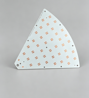 Circuit imprimé en aluminium LED en forme d'éventail personnalisé pour ventilateur de plafond, certifié RoHS et ISO9001