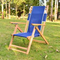Chaise de plage pliante portable personnalisée, tissu Oxford de luxe, bois - Conçue pour le camping, les parcs et l'utilisation en extérieur sur la plage